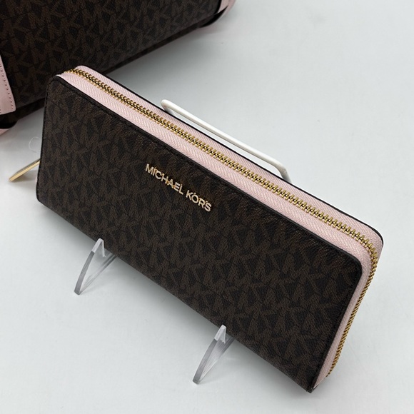 Michael Kors Medium Jaycee Zip Packet Backpack Large Continental Wallet Wristlet - Picture 7 of 9